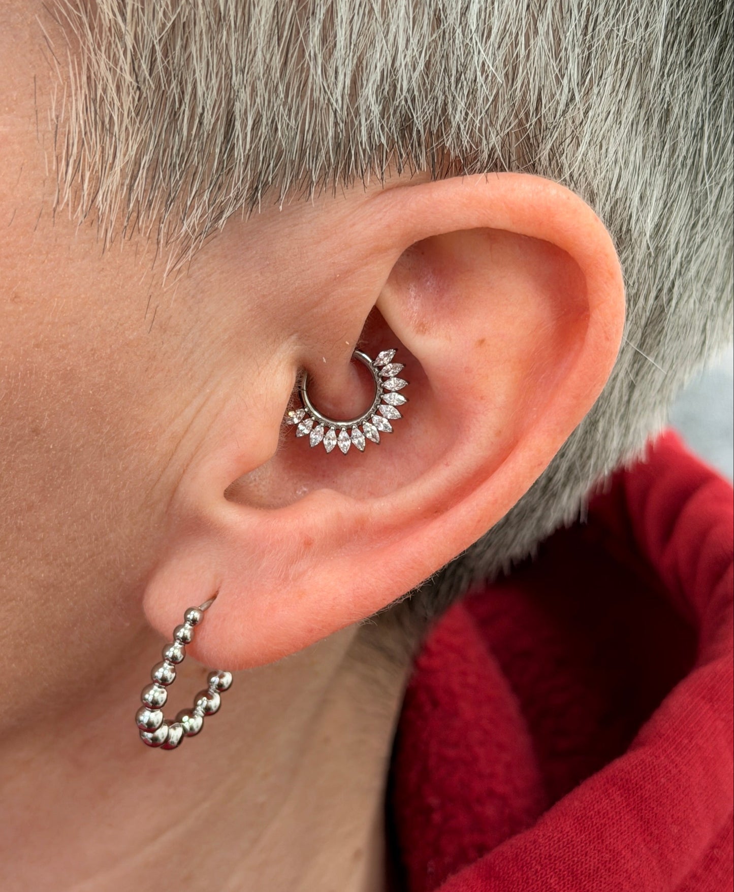 Titanium Marquise Crown side segment