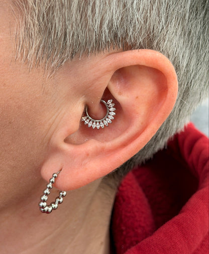 Titanium Marquise Crown side segment