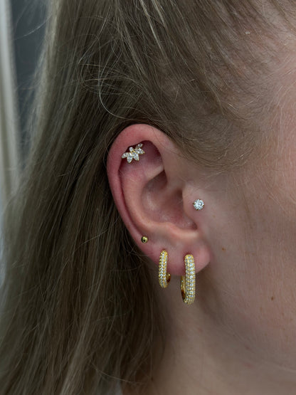 Titanium 5 Marquise & crystal