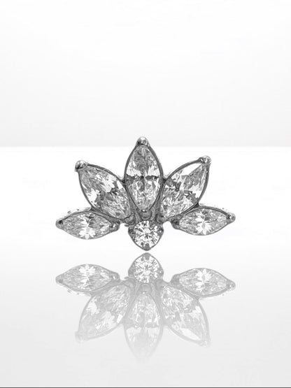 Titanium 5 Marquise & crystal