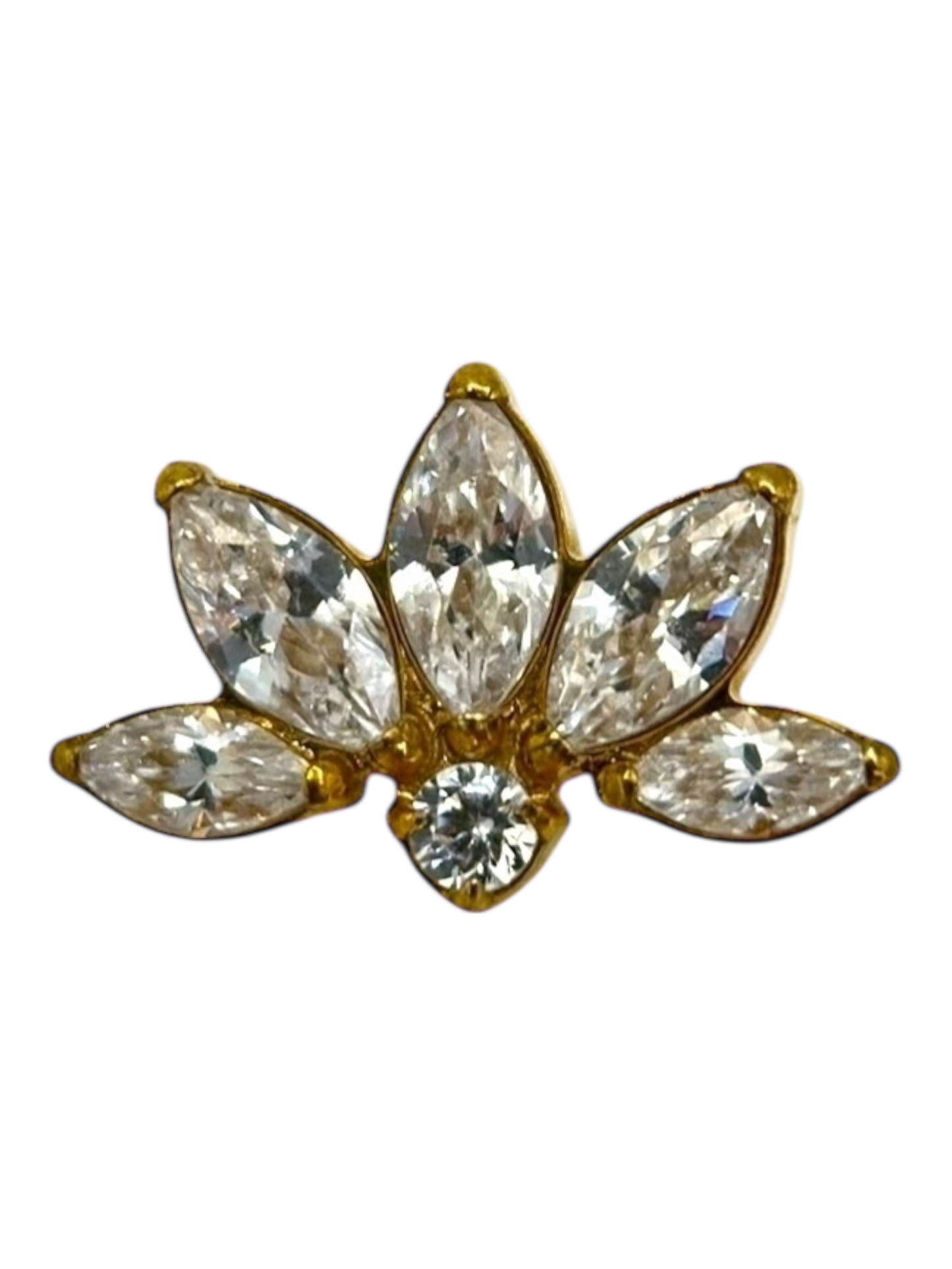 Titanium 5 Marquise & crystal