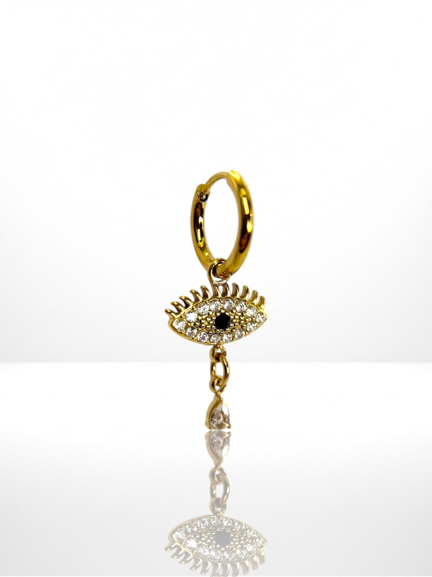 Zircona Evil Eye náušnica
