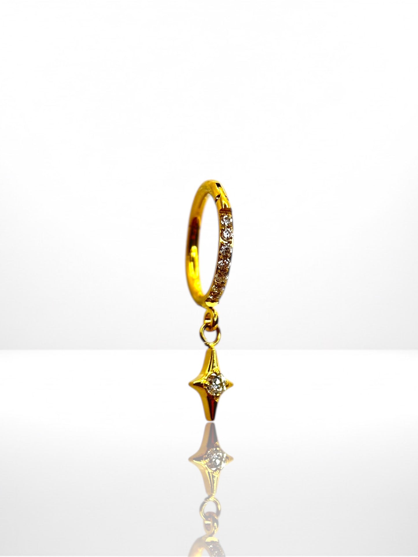 Titanium Star Charm front krúžok