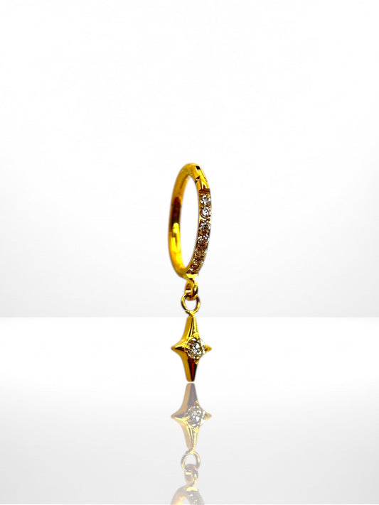 Titanium Star Charm front krúžok