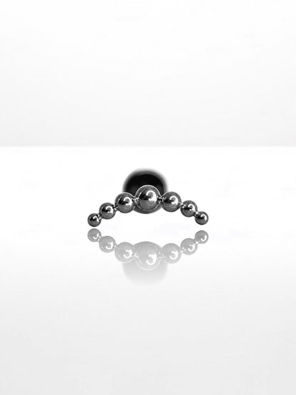 Titanium Simple ball Half-moon labret