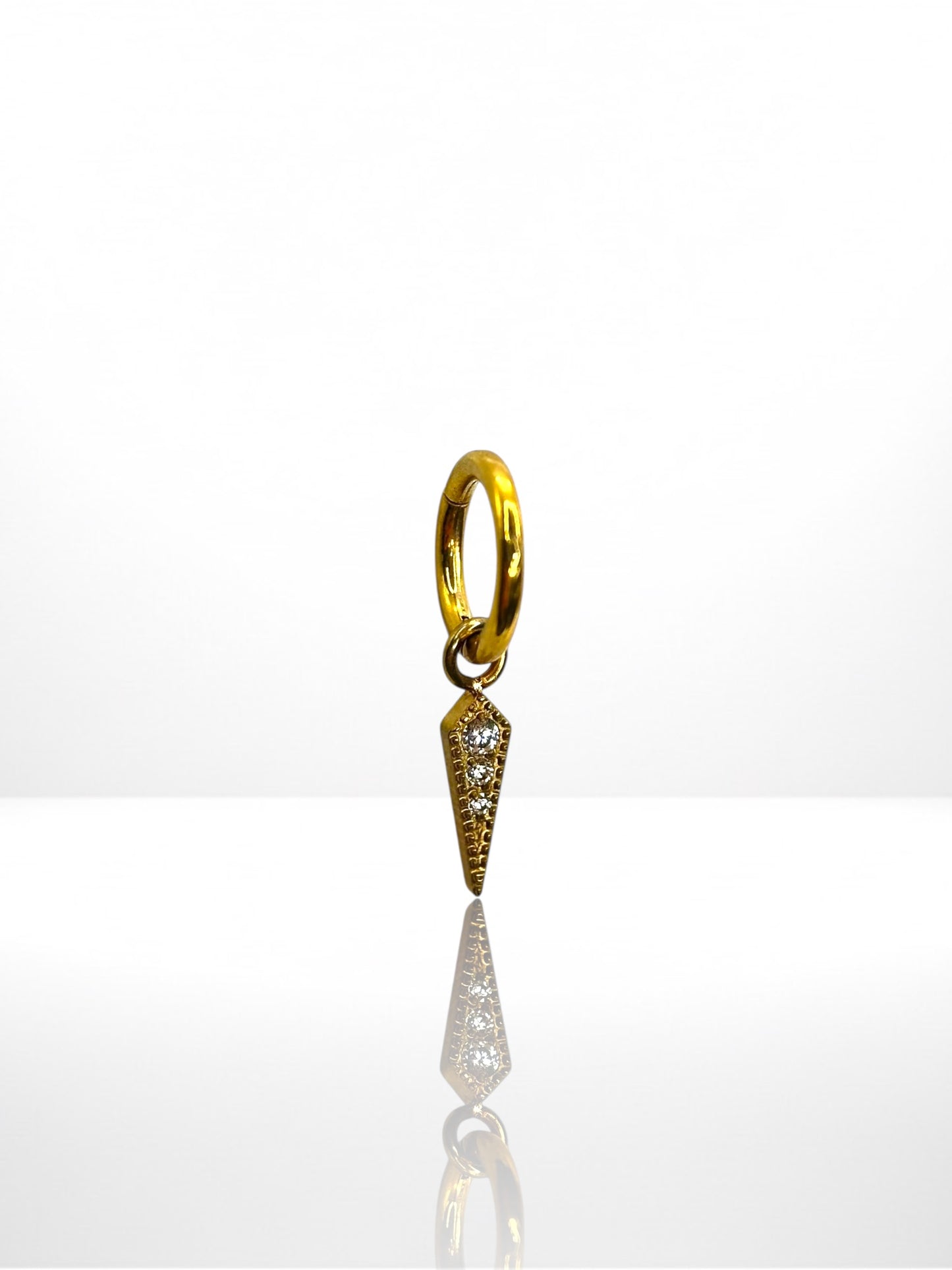 Titanium Triangle Charm