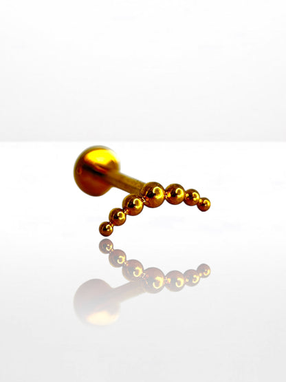 Titanium Simple ball Half-moon labret