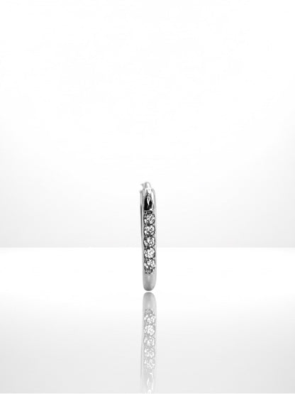 Simple Hoop Zircona náušnica