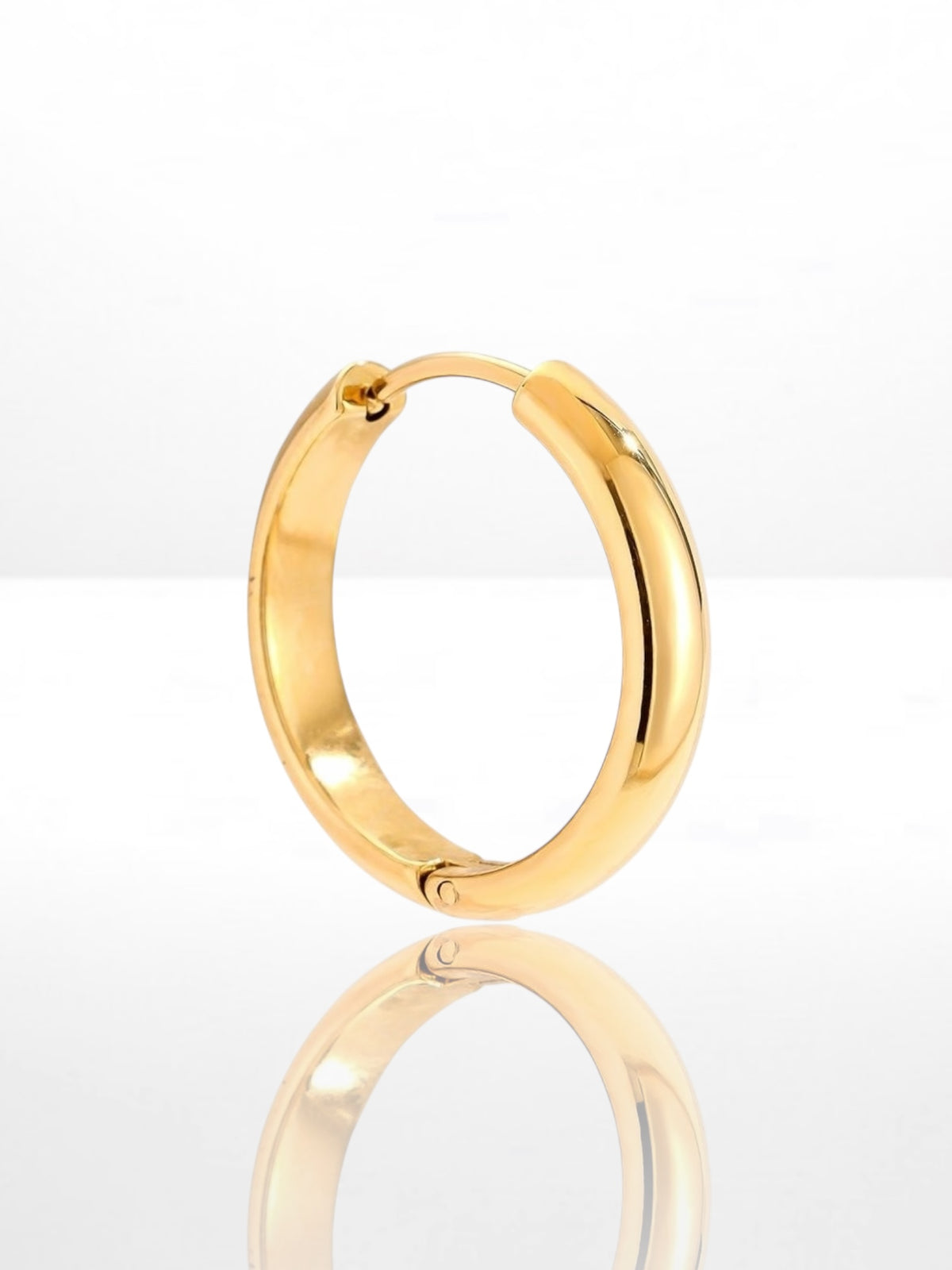 Simple Mid Thicker Hoop náušnica