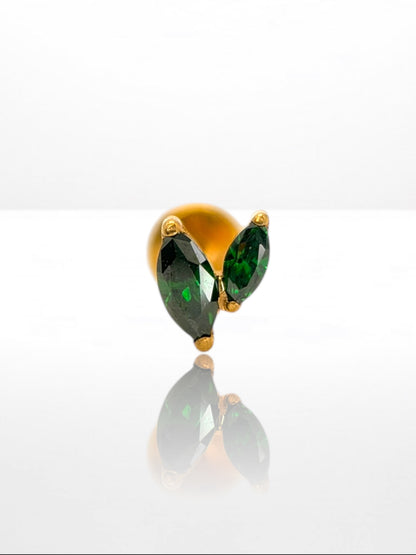 Titanium Double Marquise