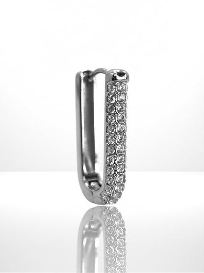 Luxury Hoop Zircona náušnica
