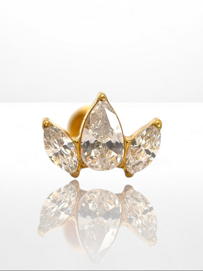 Titanium Marquise Pear