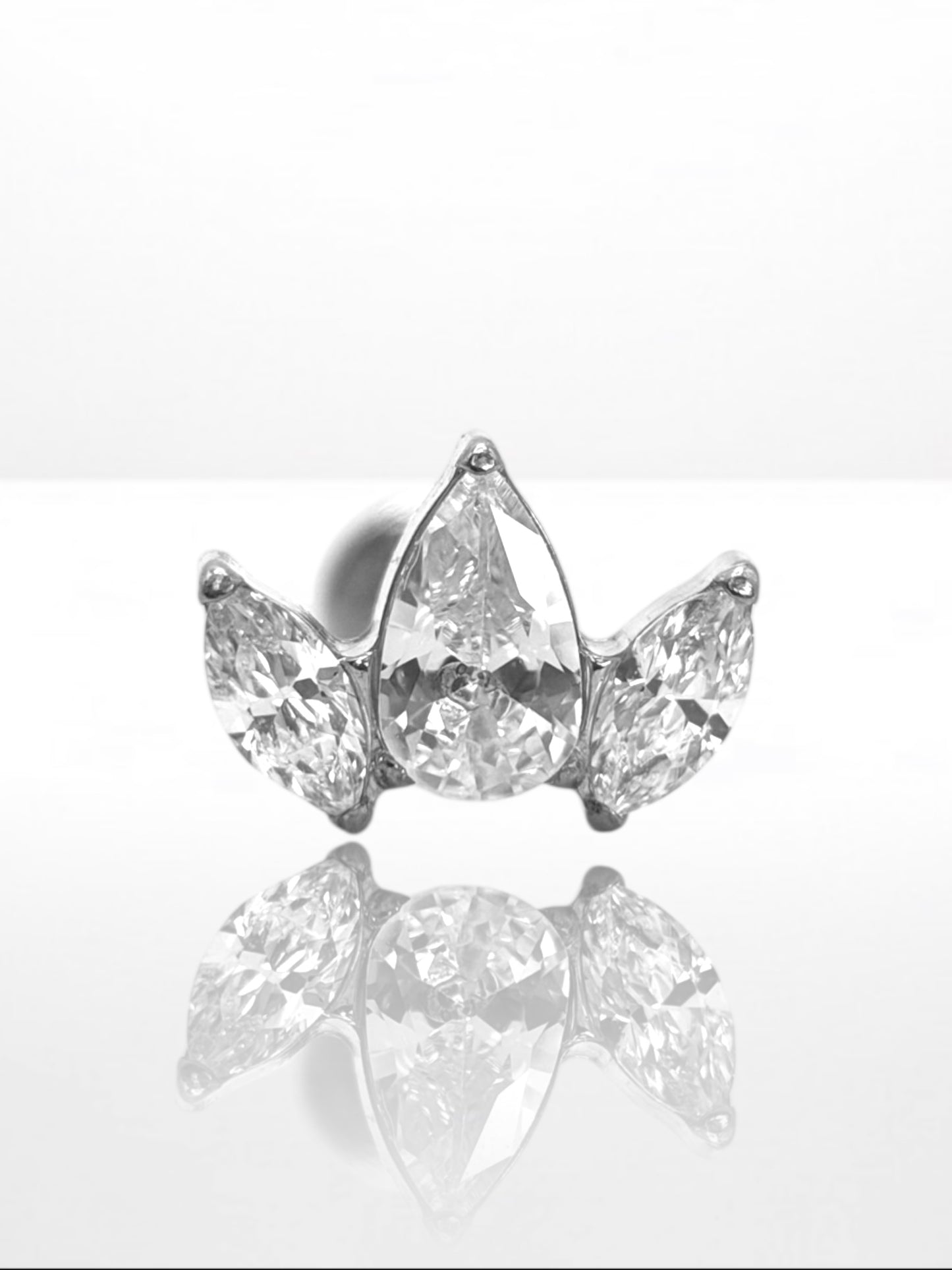 Titanium Marquise Pear