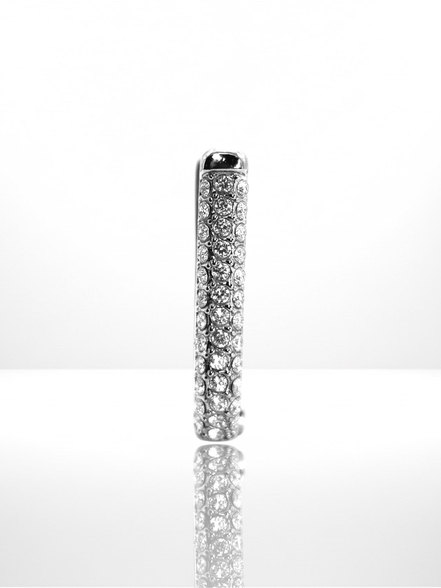 Luxury Hoop Zircona náušnica