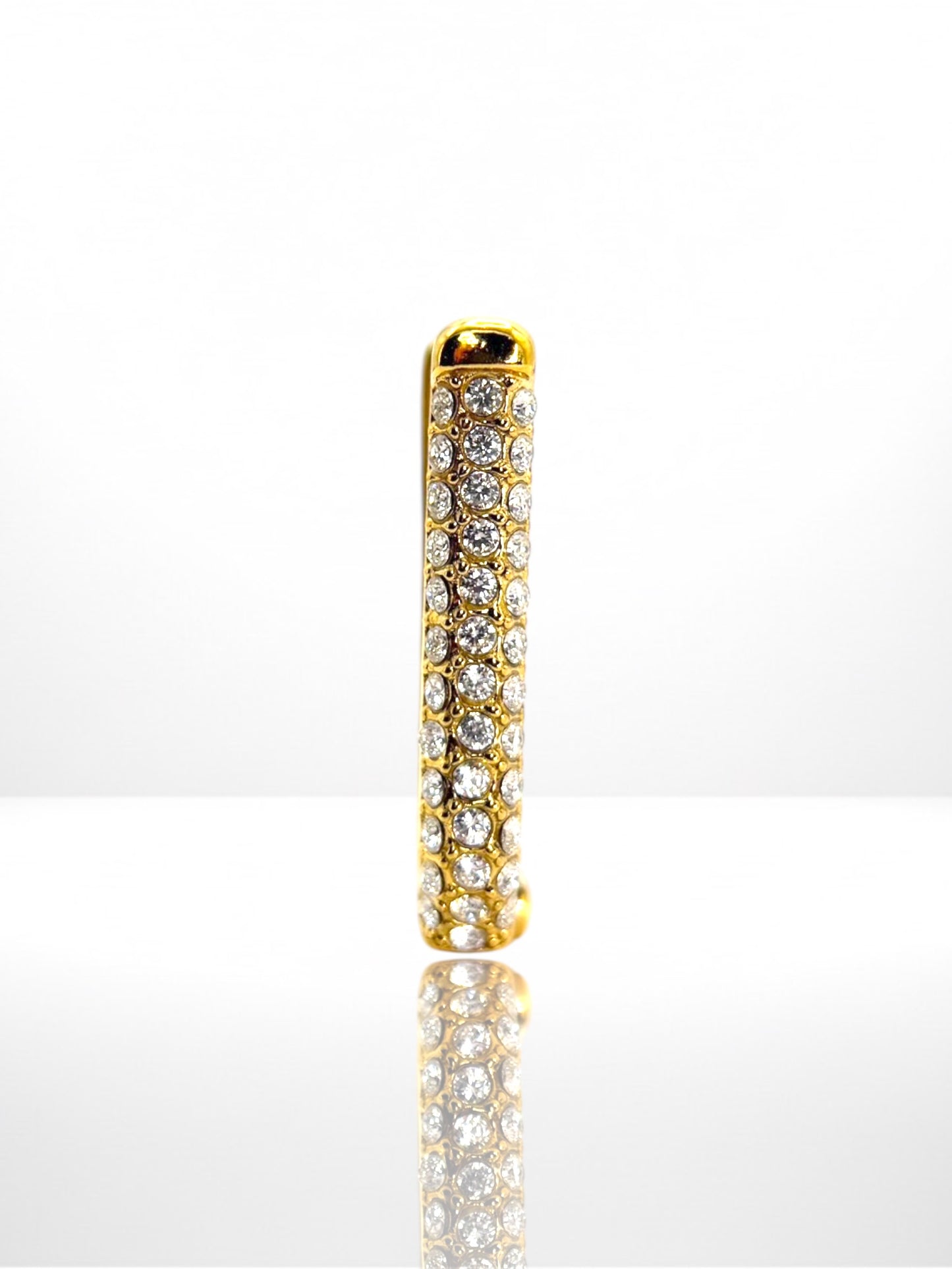 Luxury Hoop Zircona náušnica