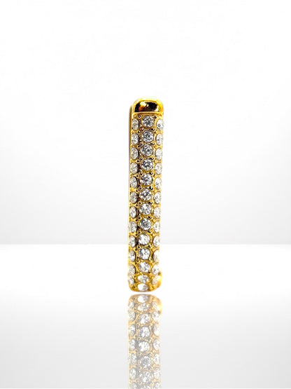 Luxury Hoop Zircona náušnica