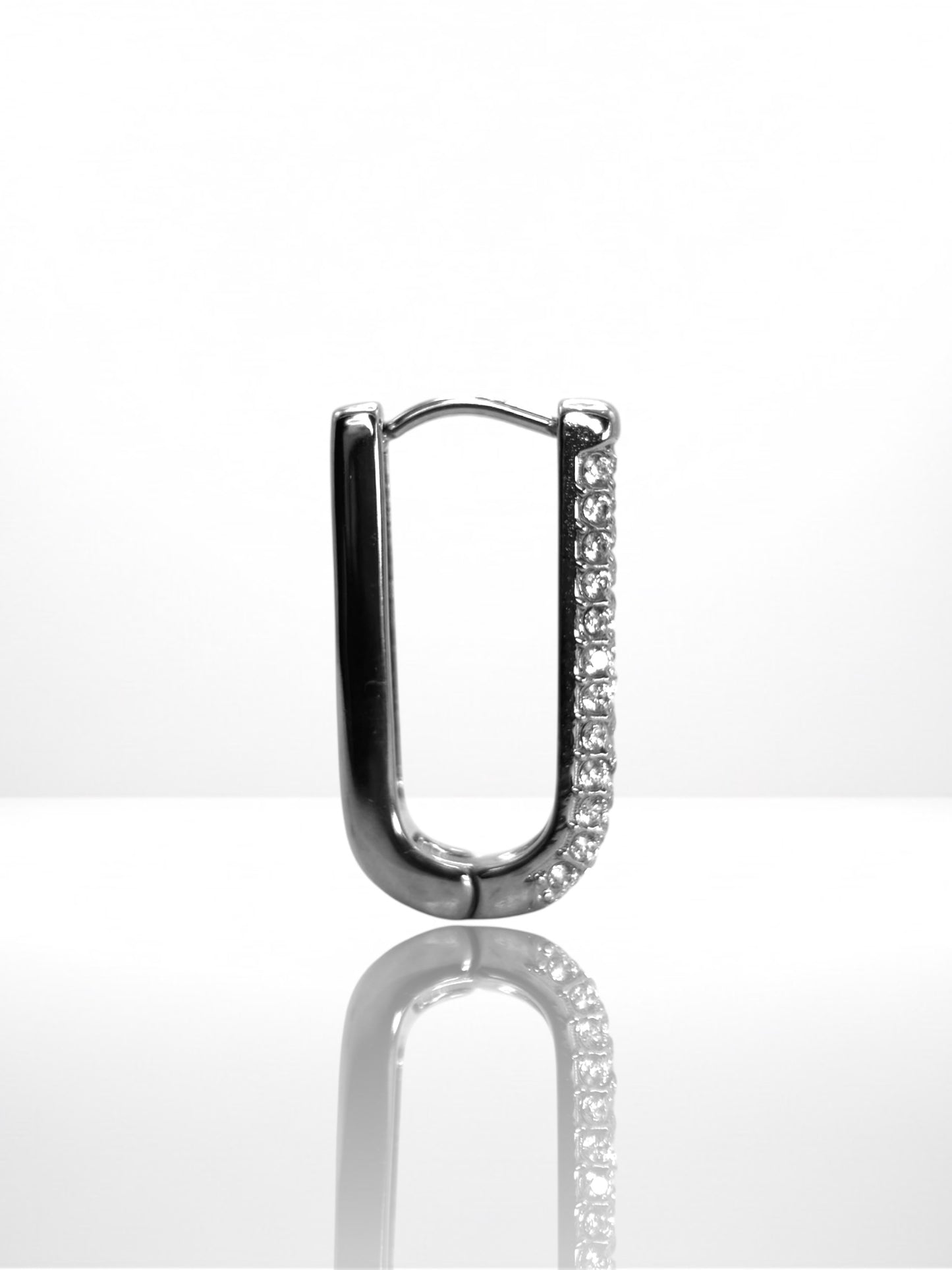 Luxury Hoop Zircona náušnica