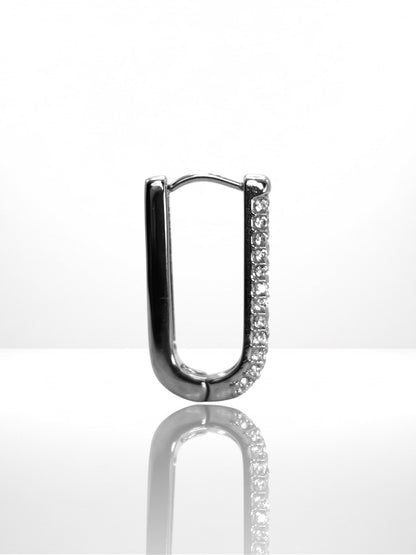 Luxury Hoop Zircona náušnica