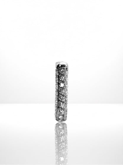 Luxury Hoop Zircona náušnica