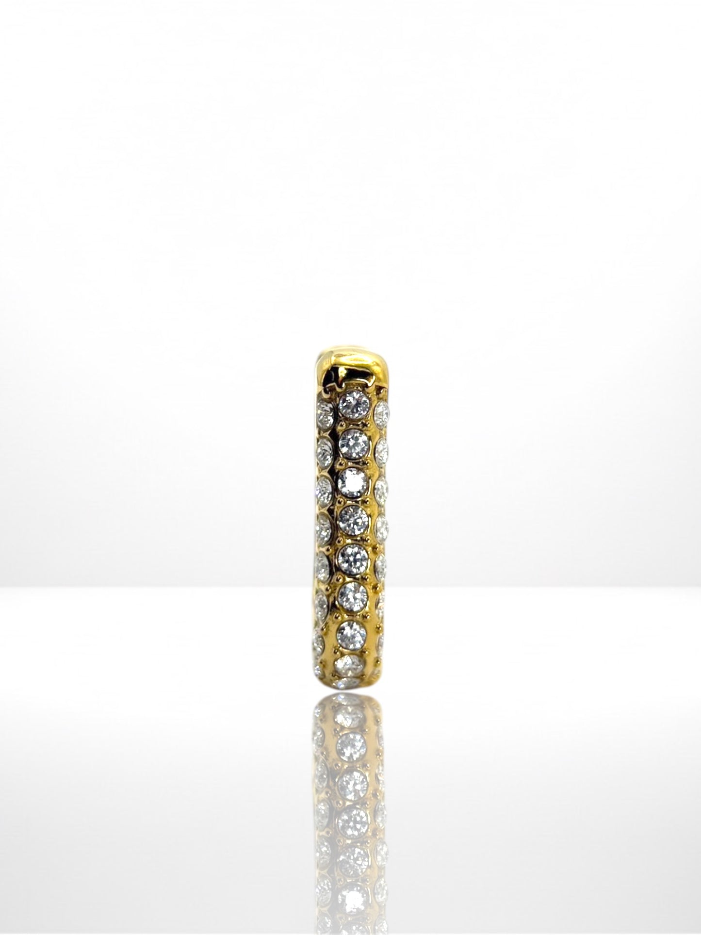 Luxury Hoop Zircona náušnica