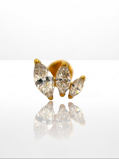 Titanium Marquise Size by