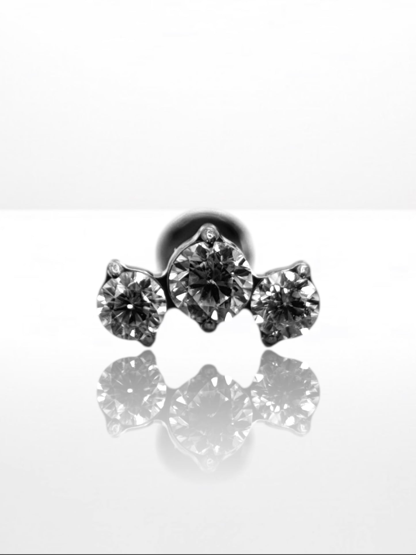 Titanium Triple Stone