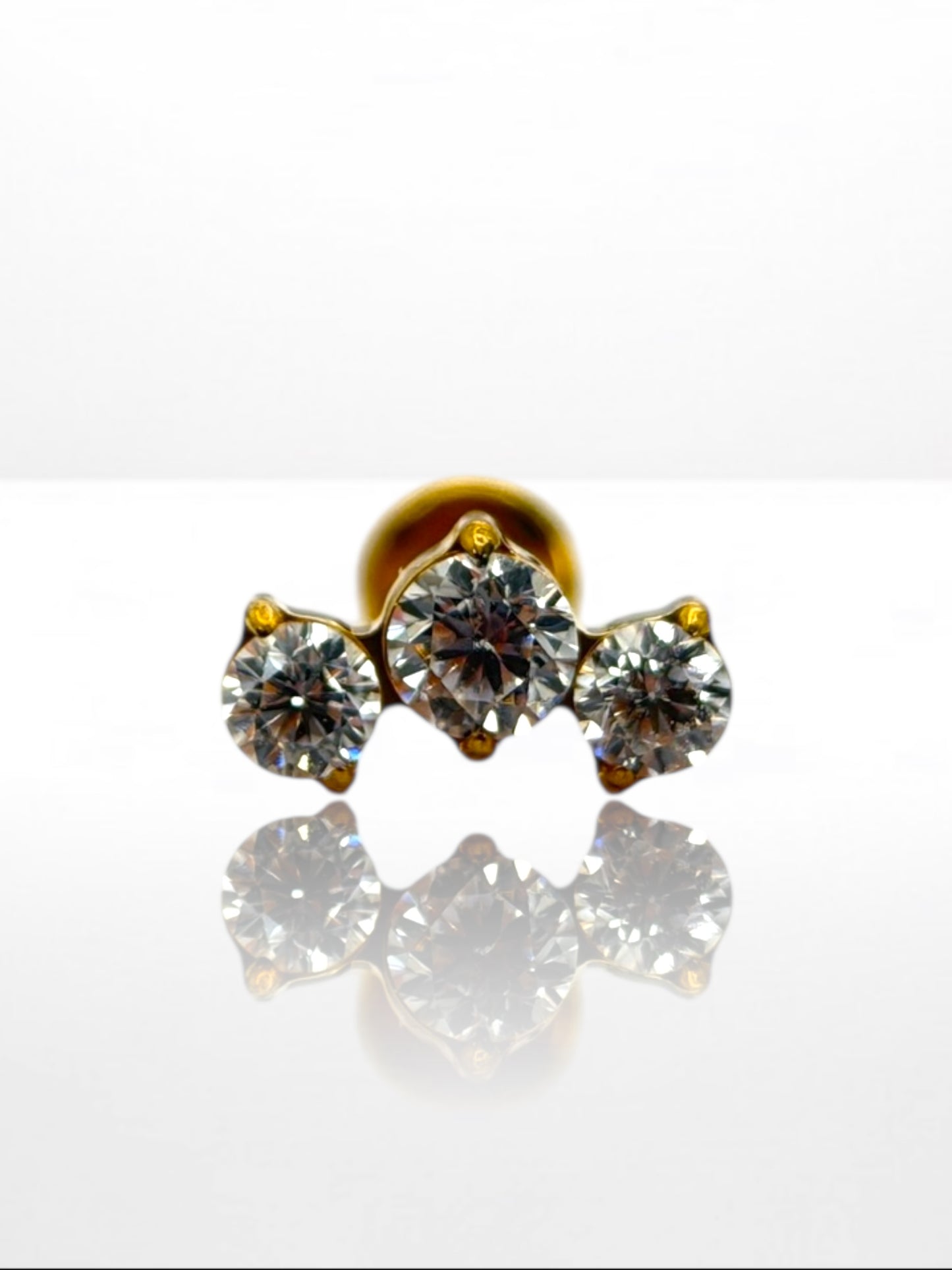 Titanium Triple Stone