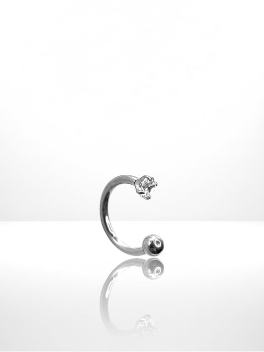 Titanium Simple Zircona Horseshoe
