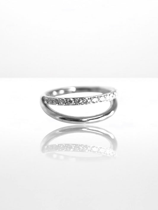 Titanium Zircona Double Combo krúžok