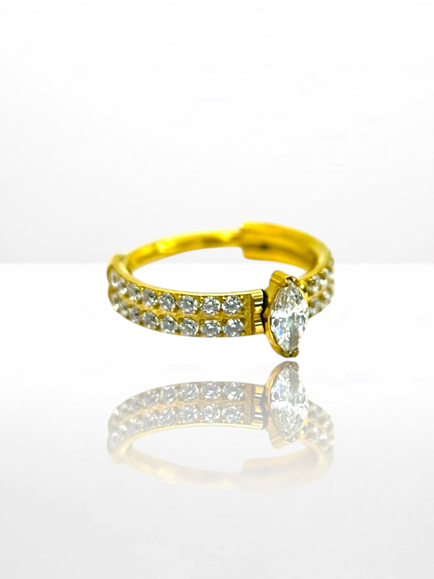 Titanium Marquise Double front segment